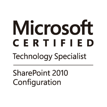 Insignia de SharePoint 2010, Configuration